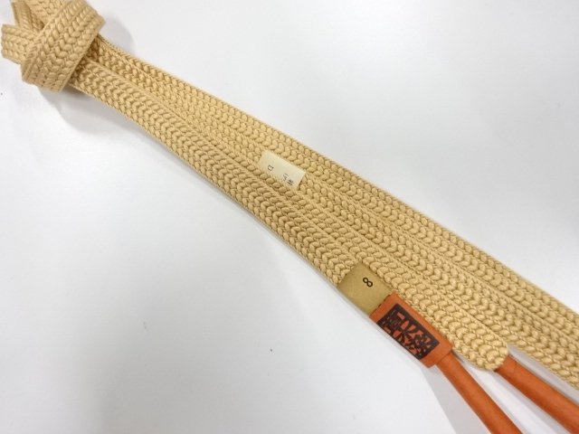 JAPANESE KIMONO / UNUSED HAND-TIED OBIJIME